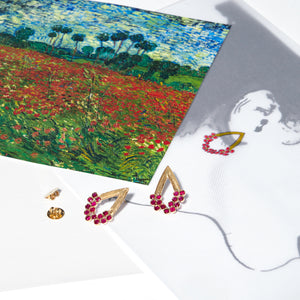 Van Gogh’s Poppies Earrings