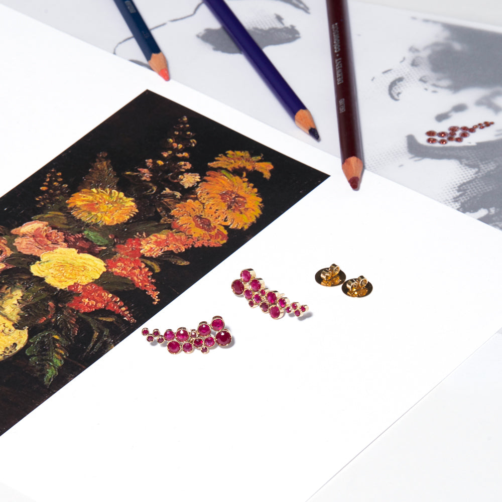 Van Gogh’s Salvias Earrings
